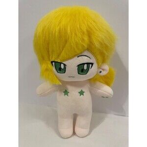 Anime Stuffed Doll Plush Toy HANDMADE, Blonde Hair Green Eyes, OC NEW!! NWOT